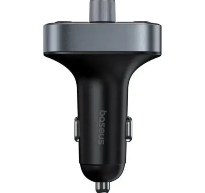 FM-модулятор Baseus S-09 Pro C10762200113-00 Bluetooth 5.3, PD 18W + QC, 2×USB + USB Type-C, Hands Free, черный - изображение 5