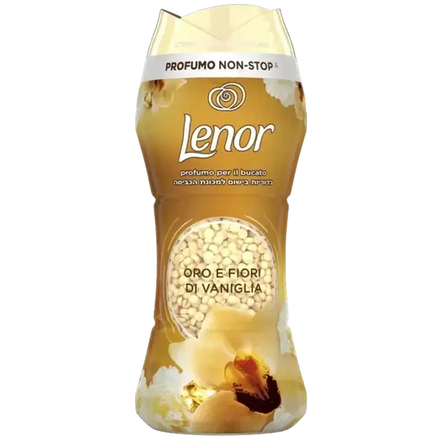 Гранули для парфумування білизни Lenor Oro e Fiori di Vaniglia (Золото та квіти ванілі), 195 г - Фото 1 Гранули для парфумування білизни Lenor Oro e Fiori di Vaniglia (Золото та квіти ванілі), 195 г - зображення 1