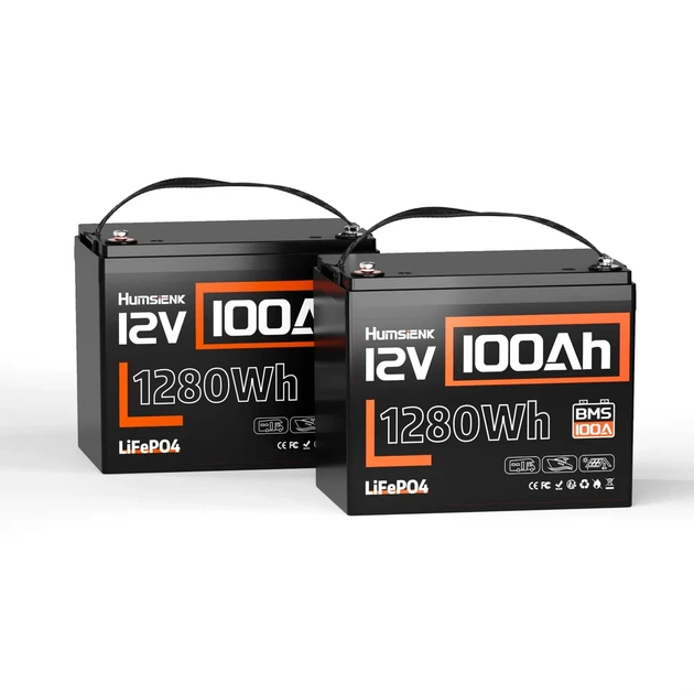 Аккумулятор Humsienk HS12V100AH100-UA LiFePO4 12 В 100 А·ч, 1280 Вт·ч, IP65 - Фото 7 Аккумулятор Humsienk HS12V100AH100-UA LiFePO4 12 В 100 А·ч, 1280 Вт·ч, IP65 - изображение 7