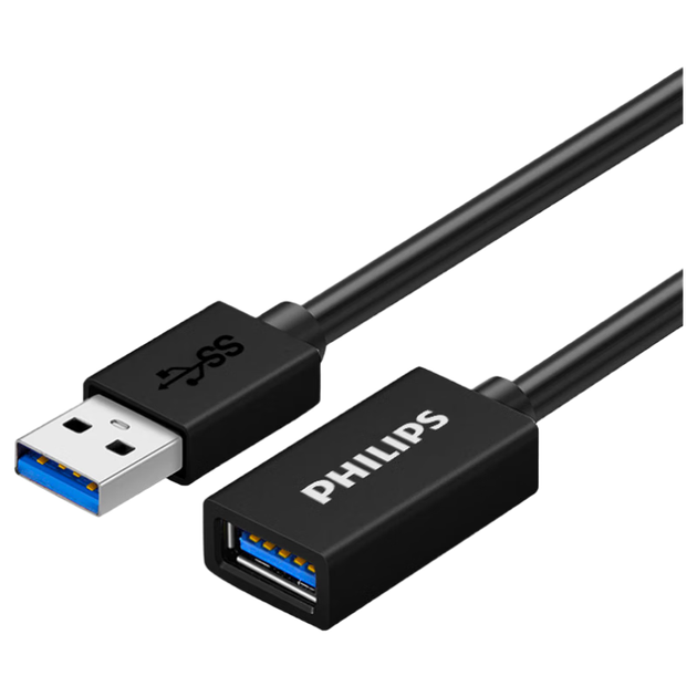 Удлинительный кабель PHILIPS USB 3.0 длиной 2 метра для высокоскоростной передачи данных, разъемы «папа» и «мама» AM/AF, для USB-накопителей, мышей, клавиатур, удлинительный кабель SWR1526 (PHILIPS) - Фото 4 Удлинительный кабель PHILIPS USB 3.0 длиной 2 метра для высокоскоростной передачи данных, разъемы «папа» и «мама» AM/AF, для USB-накопителей, мышей, клавиатур, удлинительный кабель SWR1526 (PHILIPS) - изображение 4