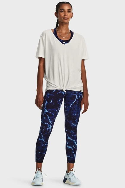 Жіноча футболка біла Pjt Rck Completer Deep VT Under Armour M 1380234-114 - зображення 2