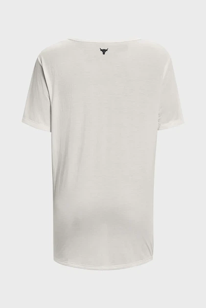 Жіноча футболка біла Pjt Rck Completer Deep VT Under Armour M 1380234-114 - зображення 7