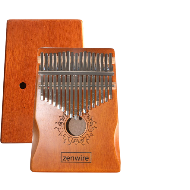 Kalimba Zenwire 17 klawiszowa drewniana brązowa K-01 (5904507520137) - obraz 4