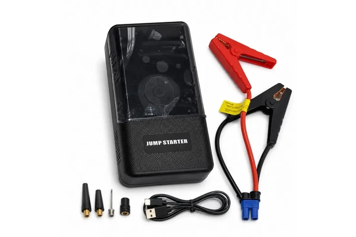 Автомобільний пускозарядний пристрій 4в1 GL-965A з компресором 150 PSI та Power Bank 12В для аварійного запуску двигуна Чорний - зображення 5