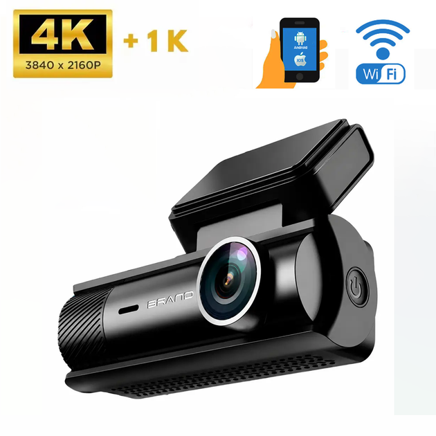 Автомобільний відеореєстратор Terra HD-2293SE 4K, Wi-Fi - зображення 2