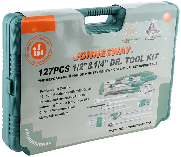 Набор инструментов Jonnesway (S04H524127S) 127 предметов - изображение 8
