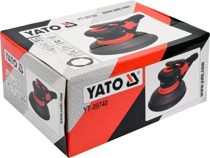 Шліфмашина пневматична ексцентрикова Yato YT-09740 - зображення 6