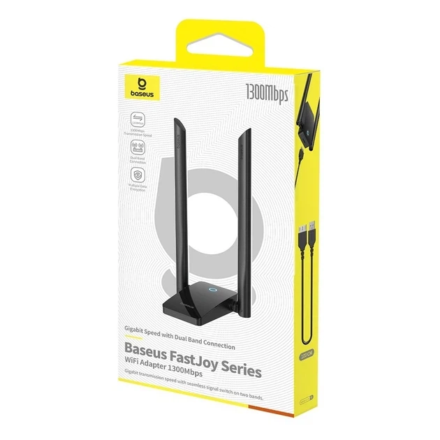 Маршрутизатор Baseus FastJoy Series Wi-Fi 1300 Мбит/с с внешней антенной Черный (B01317600111-05) - Фото 8 Маршрутизатор Baseus FastJoy Series Wi-Fi 1300 Мбит/с с внешней антенной Черный (B01317600111-05) - изображение 8