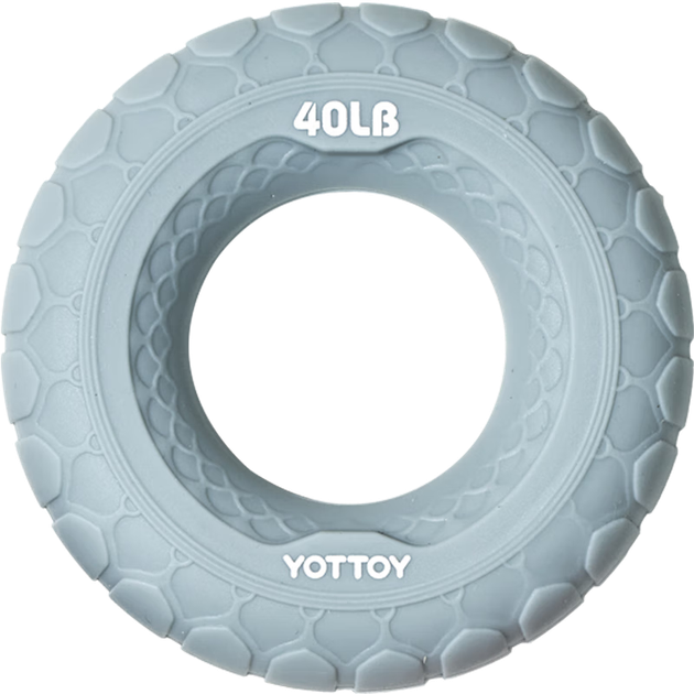 Силиконовое кольцо для тренировки хвата Yottoy, 40 фунтов, для реабилитации пальцев, тренировки силы кисти, тренажер для хвата, для мужчин и женщин, упражнение для предплечий. - изображение 4