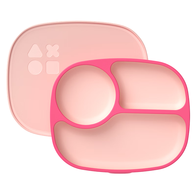 Детская тарелка Octoto из силикона на присоске на 3 секции 860 мл Pink (SE1800) - Фото 4 Детская тарелка Octoto из силикона на присоске на 3 секции 860 мл Pink (SE1800) - изображение 4
