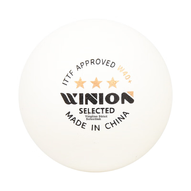 Мячи для настольного тенниса WINION Premium, золотистые, три звезды, E40+, новый материал, 3 звезды, профессиональные, для соревнований, белые, 6 штук. - изображение 5
