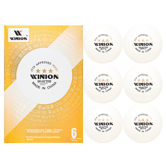 Мячи для настольного тенниса WINION Premium, золотистые, три звезды, E40+, новый материал, 3 звезды, профессиональные, для соревнований, белые, 6 штук. - изображение 11