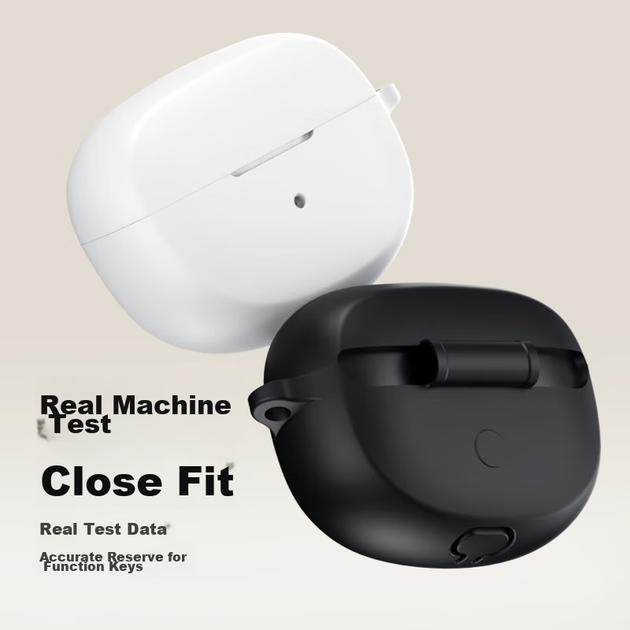Захисний чохол ESCASE Bose Ultra, силіконовий футляр для зберігання Bluetooth-навушників, м'який чохол з рідкого силікону, повний захист, ударостійкий, ультратонкий, ідеально білий + шнурок - Фото 6 Захисний чохол ESCASE Bose Ultra, силіконовий футляр для зберігання Bluetooth-навушників, м'який чохол з рідкого силікону, повний захист, ударостійкий, ультратонкий, ідеально білий + шнурок - изображение 6