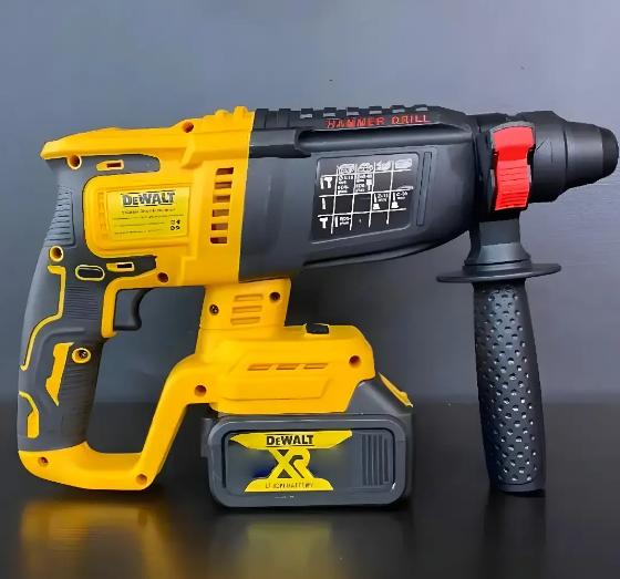 Набор инструментов 6в1 DeWalt 48 В 6 А·ч аккумуляторный шуруповерт бесщеточный сучкорез пила 15 см УШМ болгарка 125 мм перфоратор SDS Plus гайковерт ударный циркулярная пила для строительства ремонта монтажа мастерской сада с четырьмя АКБ кейсом - изображение 6