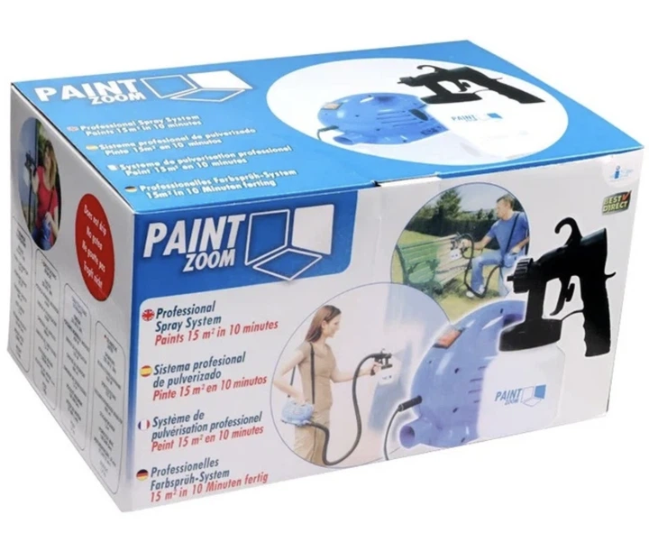Фарбопульт электрический Paint Zoom 650W для краски и лака - бытовой краскопульт с соплом и шлангом. - изображение 7