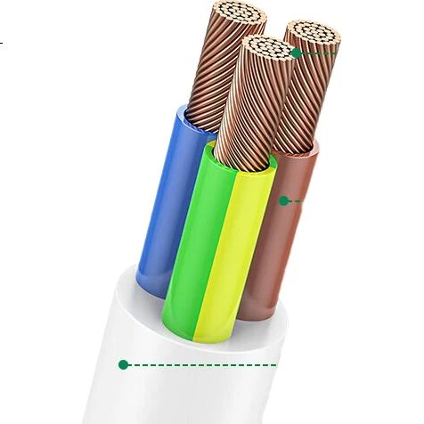 Удлинитель CABLE CREATION Yizhen DZ440, новый, соответствующий национальному стандарту, с разъемом 16A на 10A, белый, переходник с вилки на розетку 16A на 10A, удлинитель для холодильника и чайника, 0,5 метра. - изображение 2