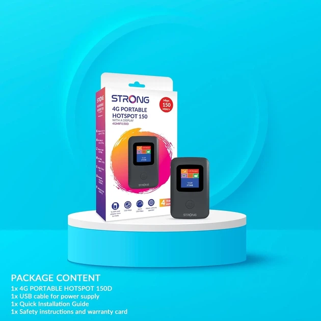 Мобильный маршрутизатор Wi-Fi STRONG 4GMIFI150D Черный (102205454) - Уценка - Фото 7 Мобильный маршрутизатор Wi-Fi STRONG 4GMIFI150D Черный (102205454) - Уценка - изображение 7