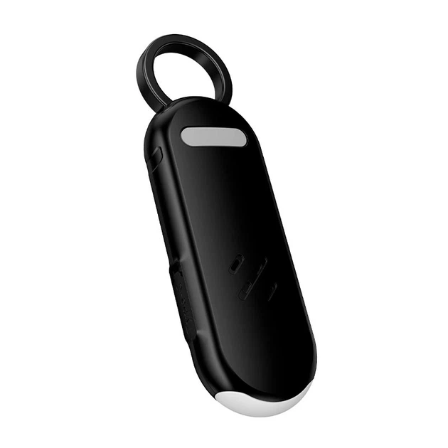 Умный поисковый трекер-брелок HOCO E99 Flash alarm flashing anti-lost device с поддержкой Apple Find My, фонариком и кнопкой SOS Черный - изображение 3