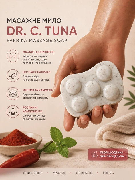 Масажне мило антицелюлітне Farmasi Dr. C. Tuna Paprika 110 г - Фото 2 Масажне мило антицелюлітне Farmasi Dr. C. Tuna Paprika 110 г - изображение 2