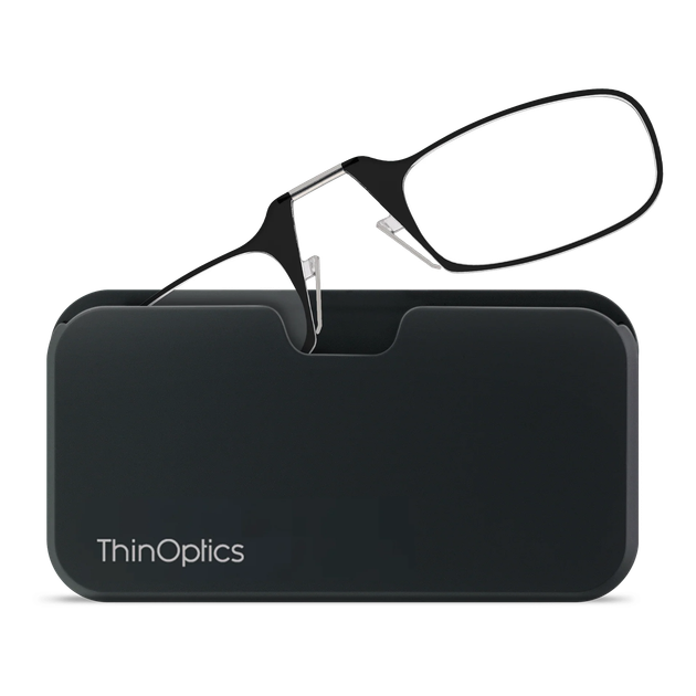 Окуляри для читання Thinoptics з класичним чохлом (Колір чохла: Чорний; Колір оправи: Чорний; Діоптрій: '+1.50) - Фото 2 Окуляри для читання Thinoptics з класичним чохлом (Колір чохла: Чорний; Колір оправи: Чорний; Діоптрій: '+1.50) - зображення 2