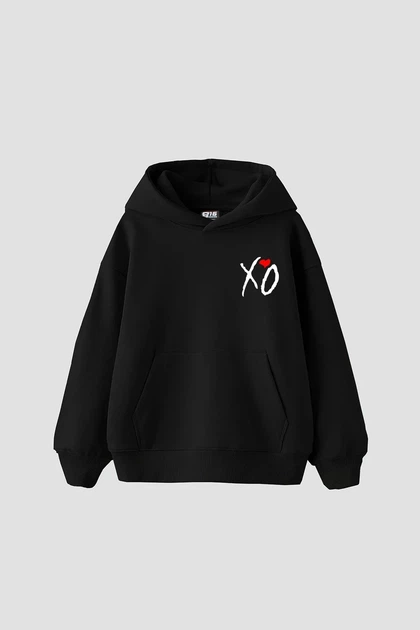 Худі LOYS толстовка оверсайз з принтом The Weeknd, Чорний S - зображення 2