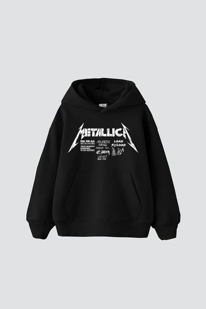 Худі LOYS унісекс з принтом Metallica Road Reload , Чорний XL - Фото 1 Худі LOYS унісекс з принтом Metallica Road Reload , Чорний XL - зображення 1