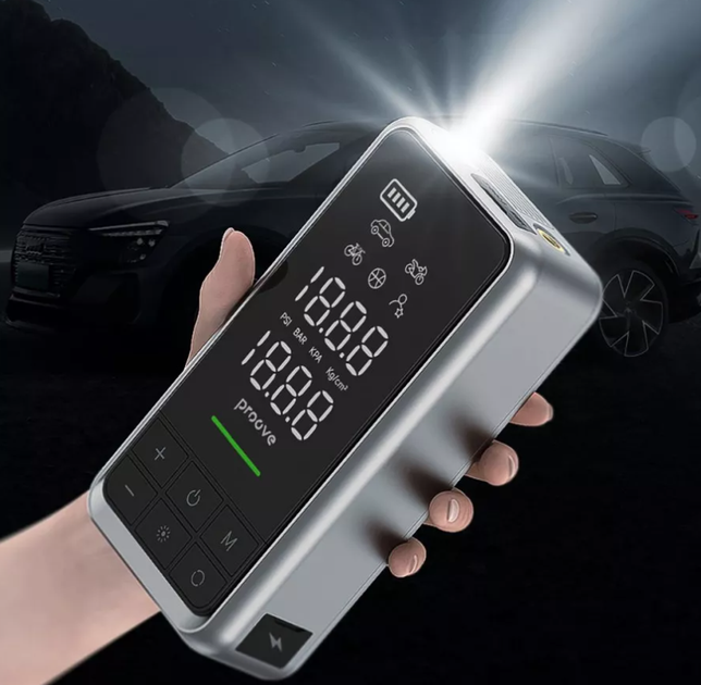 Компрессор АКБ + стартер бустер Насос Proove Air Jump 10400mAh 1000A - изображение 4