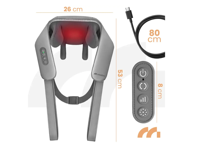 Бездротовий масажер для плечей MalTec Health PRO Comfy25W 113497 6D акумуляторний з підігрівом сірий - Фото 2 Бездротовий масажер для плечей MalTec Health PRO Comfy25W 113497 6D акумуляторний з підігрівом сірий - изображение 2