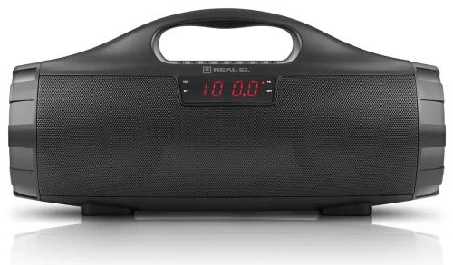 Колонка портативна 2.0 REAL-EL X-731 Black, 2 x 9 Вт пластиковий корпус, Bluetooth, MicroSD/USB рідер, FM-приймач, живлення від акумулятора, 3600мА*год, керування зверху - Фото 5 Колонка портативна 2.0 REAL-EL X-731 Black, 2 x 9 Вт пластиковий корпус, Bluetooth, MicroSD/USB рідер, FM-приймач, живлення від акумулятора, 3600мА*год, керування зверху - изображение 5