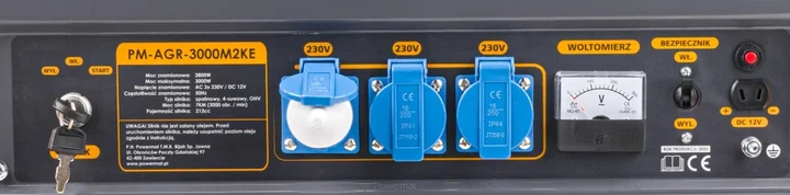 Бензиновый генератор Powermat PM-AGR-3000M2KE 3 кВт однофазный с электростартом и колесами - изображение 5