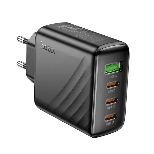 МЗП HOCO CS27A Supply PD67W(3C1A) charger(EU) black - Фото 3 МЗП HOCO CS27A Supply PD67W(3C1A) charger(EU) black - изображение 3