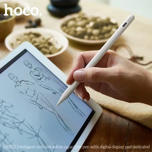 Стілус HOCO GM112 Intelligent anti-lost active capacitive pen with digital display pad dedicat White - Фото 5 Стілус HOCO GM112 Intelligent anti-lost active capacitive pen with digital display pad dedicat White - изображение 5