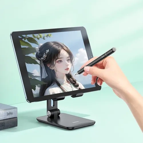 Стілус HOCO GM111 Cool dynamic series 3-in-1 passive universal capacitive pen Black - зображення 5