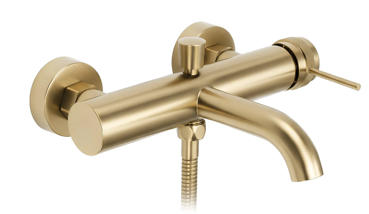 Смеситель для ванны Rea Lungo Grip brushed gold REA-B6398 - Фото 4 Смеситель для ванны Rea Lungo Grip brushed gold REA-B6398 - изображение 4