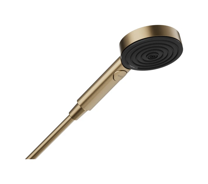Ручной душ Hansgrohe Pulsify Select Relaxation EcoSmart brushed bronze 24111140 - Фото 1 Ручной душ Hansgrohe Pulsify Select Relaxation EcoSmart brushed bronze 24111140 - изображение 1