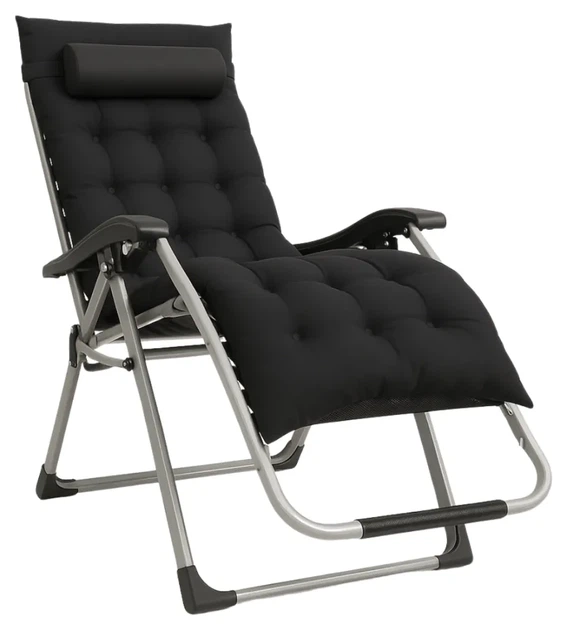 Розкладне крісло шезлонг LEOBRO Zero Gravity Premium Plus Чорне (LB-ZGC-E1-BLK) (LEO_LB-ZGC-E1-BLK) - изображение 18