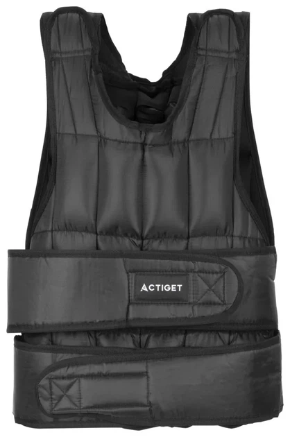 Жилет-обважнювач для тренувань Actiget 20 кг зі змінною вагою ACT0123 Black (LFACT0123) - Фото 1 Жилет-обважнювач для тренувань Actiget 20 кг зі змінною вагою ACT0123 Black (LFACT0123) - изображение 1