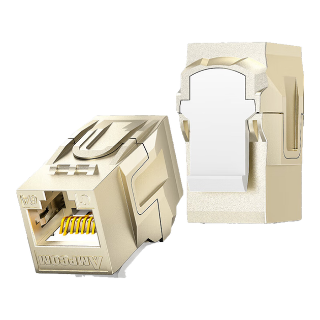 Сетевой модуль AMPCOM 10 Gigabit Category 6A с прямым подключением, экранированный кабель CAT6A FTP из цинкового сплава, позолоченный двухпроходной компьютерный разъем RJ45 Crystal Head, 1 шт. AMC6A18B - изображение 4
