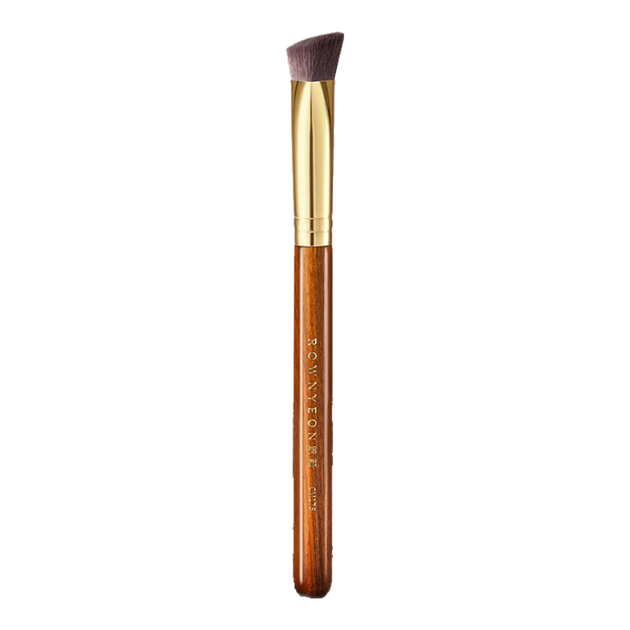 Кисть для макияжа Rownyeon, кисть для консилера Chimo CM178 со скошенным треугольным ворсом, кисть для хайлайтера, мягкая щетина, меньше впитывает пудру, одна штука. - изображение 4