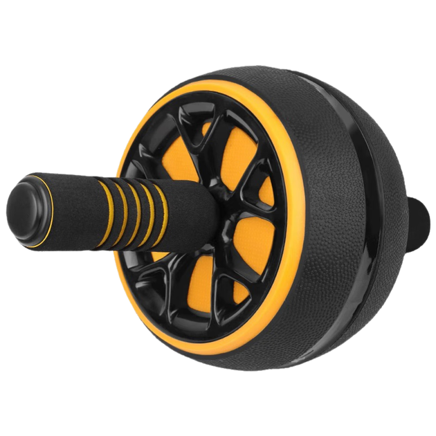 Тренажер для тренування пресу Duweike Abdominal Wheel Core для чоловіків та жінок, домашній фітнес-пристрій без відскоку, включає подушку для колін, чорно-жовтий - Фото 4 Тренажер для тренування пресу Duweike Abdominal Wheel Core для чоловіків та жінок, домашній фітнес-пристрій без відскоку, включає подушку для колін, чорно-жовтий - изображение 4