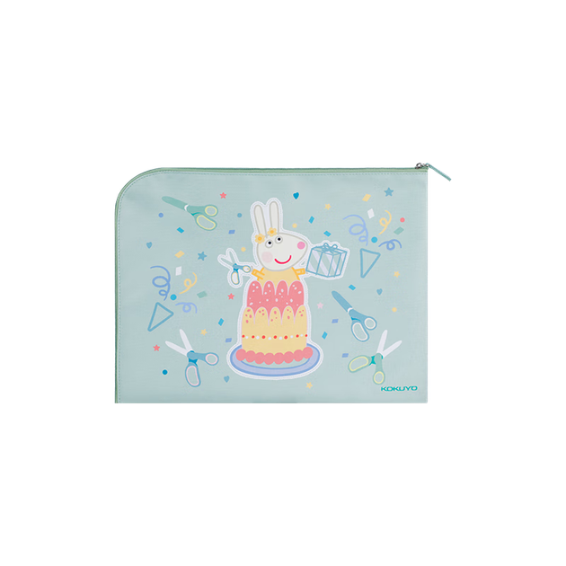 Сумка для документов KOKUYO Peppa Pig Collaboration Series, классифицированная по предметам, на молнии, зеленая, 1 шт. WSG-KU7MK11, цифровая, с полным доступом к сети, низкая цена. - изображение 4