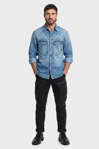 Чоловічі чорні карго Rovic zip 3D tapered 6484 G-Star 30-34 D02190,5126 - изображение 2