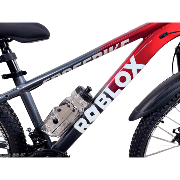 Велосипед CrossBike 24" Roblox 2026 Рама 11" red-grey - изображение 4