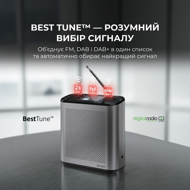Радиоприемник Sharp DR-P530 Grey - изображение 5