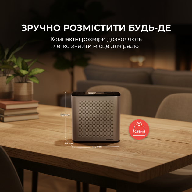 Радиоприемник Sharp DR-P530 Grey - изображение 7