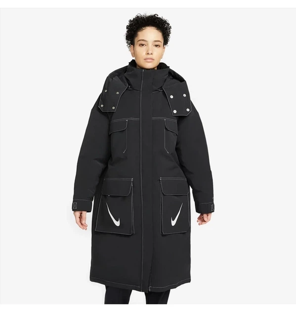 Куртка женская Nike Sportswear Storm-Fit Swoosh Hooded Parka Black M Чорний DJ1979-010 - изображение 2