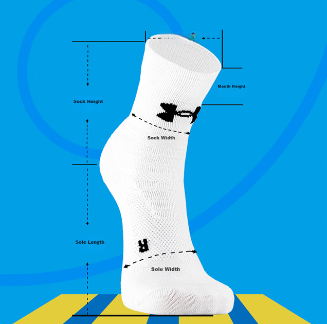 Шкарпетки Under Armour унісекс баскетбольні бавовняні середньої висоти, білі, 3 пари, розмір XL - зображення 3