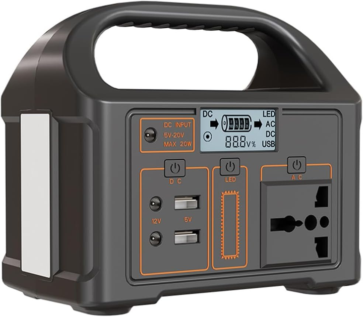 Портативная зарядная станция Gaiaray 100W 76.8 Wh, LiFePO4 Повербанк с AC розеткой 220V и LED фонарем - Фото 2 Портативная зарядная станция Gaiaray 100W 76.8 Wh, LiFePO4 Повербанк с AC розеткой 220V и LED фонарем - изображение 2