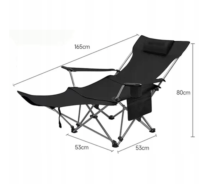 Туристическое складное кресло для кемпинга и рыбалки Ultralight Folding Camping Chair 150 кг - Фото 2 Туристическое складное кресло для кемпинга и рыбалки Ultralight Folding Camping Chair 150 кг - изображение 2