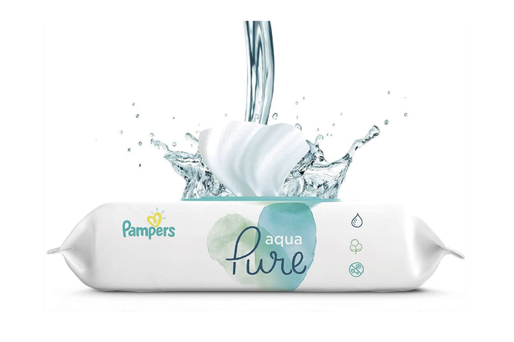 Дитячі вологі серветки Pampers Aqua Pure 3 пачки х 52 шт - Фото 1 Дитячі вологі серветки Pampers Aqua Pure 3 пачки х 52 шт - изображение 1